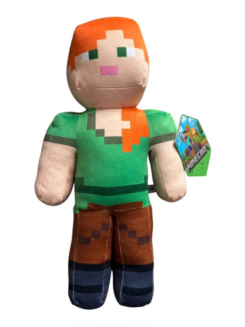 Minecraft Alex 14" Plush Toy Factory Mojang 2025 Stuffed Doll Video Game Gamer